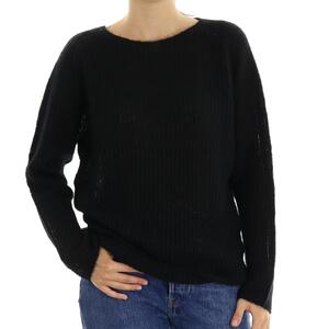 MAGLIA IN MOHAIR NERO